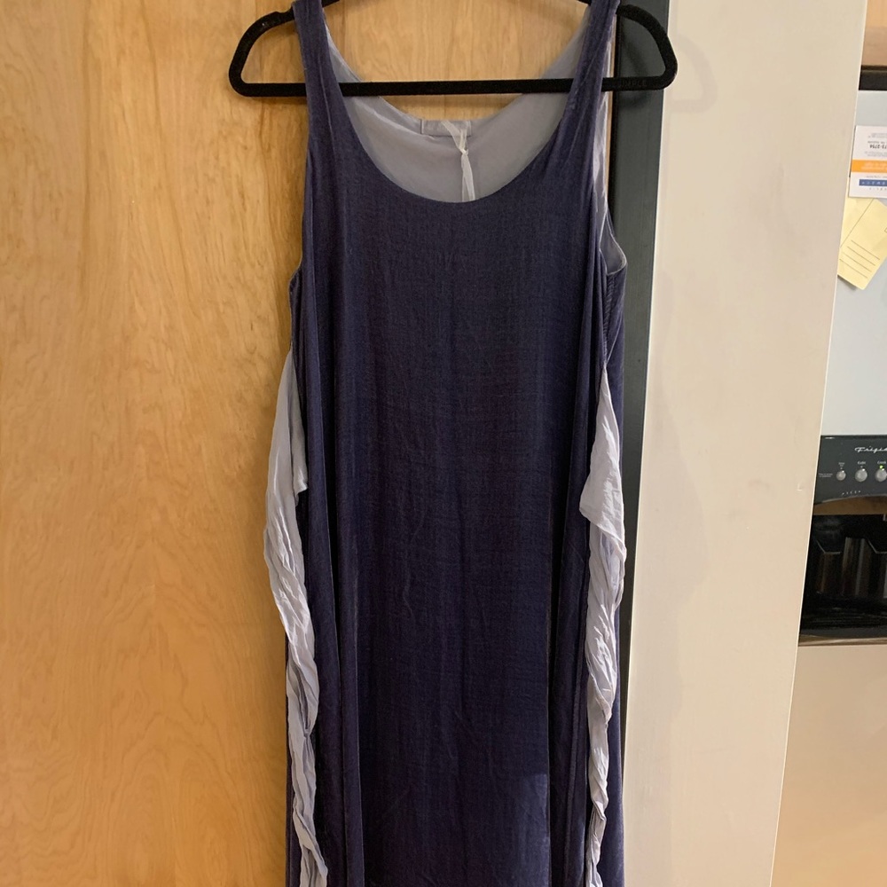 CP Shade Blue Velvet Dress- BEAUTIFUL-Size S